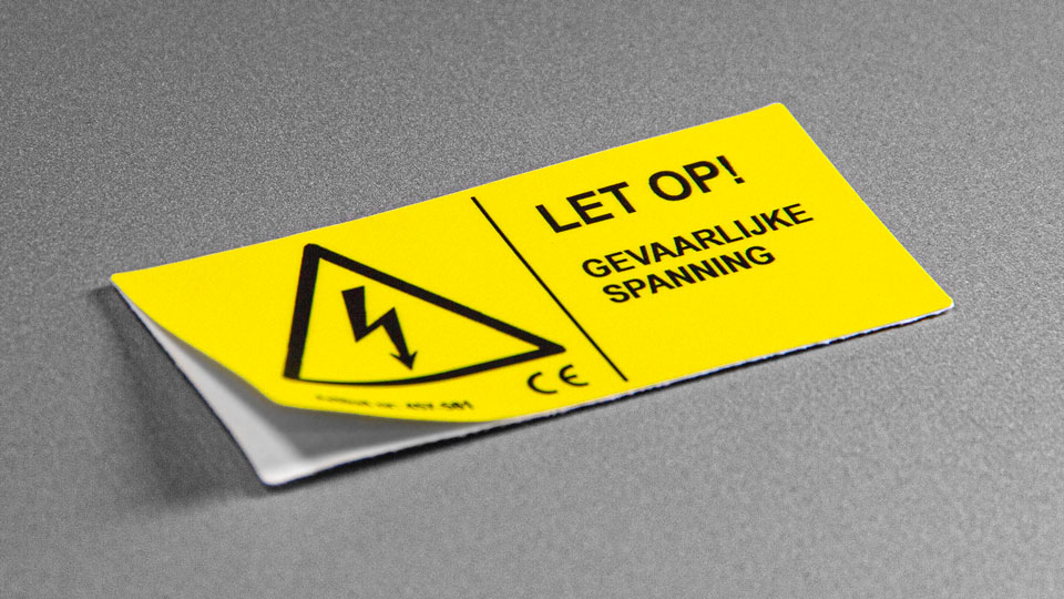 Bedrukte stickers duurzame UV-bestendige labels voor industriële markeringen