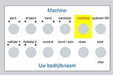 Bedrukt aluminium paneelplaatje