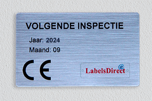 Geborsteld aluminium, sticker, bedrukt kunststof, bedrukt aluminium