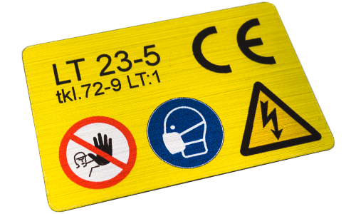 Industriële stickers, industriële markeringen