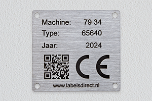 QR code gegraveerd metaal