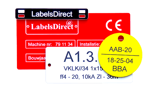 Gegraveerd kunststof, kunststof labels, industriële markeringen, resopal