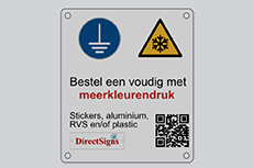 Voorbeelden van geanodiseerd aluminium labels