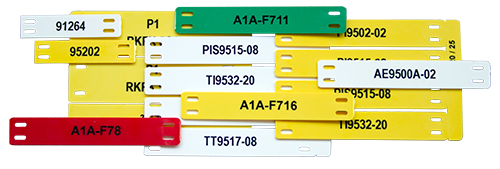 ABS plastic kabellabels, industriële markeringen, kabeltags