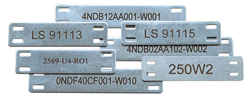 Gegraveerd rvs, gegraveerd metaal, kabelmarkering, industriële markeringen, kabeltags