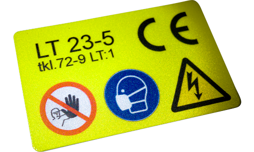 Reflecterende industriële stickers, industriële markeringen