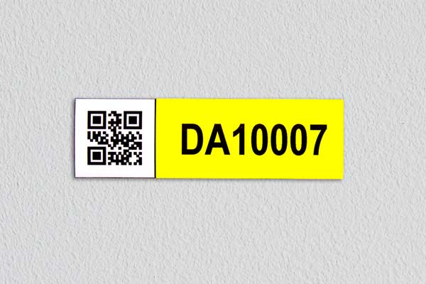 Magnetisch label met QR-code