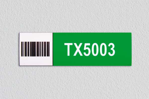 Magnetisch label met barcode
