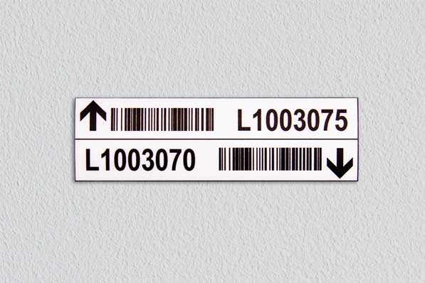 Magnetisch label voor boven en onder